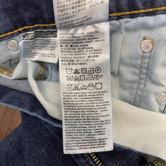 Levi's 559 Relaxed Straight Leg Jeans Men's W38 L32 Dark Wash Denim - Picture 5 of 12